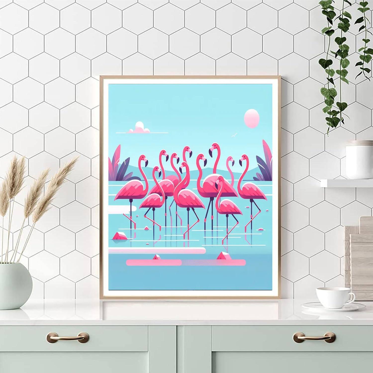 Feathered Flamingo Fiesta Paint By Color