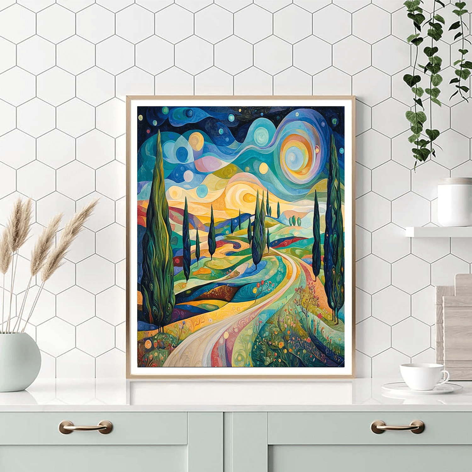 Salvador Dalí Inspired Fantasy Landscape  Paint By Numbers Art