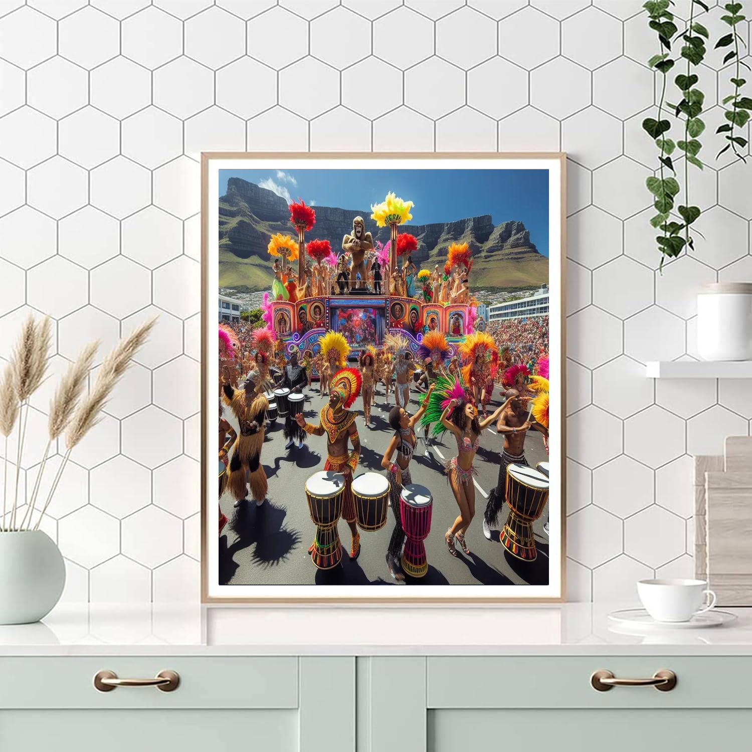 Cape Town Carnival - South Africa Number Painting