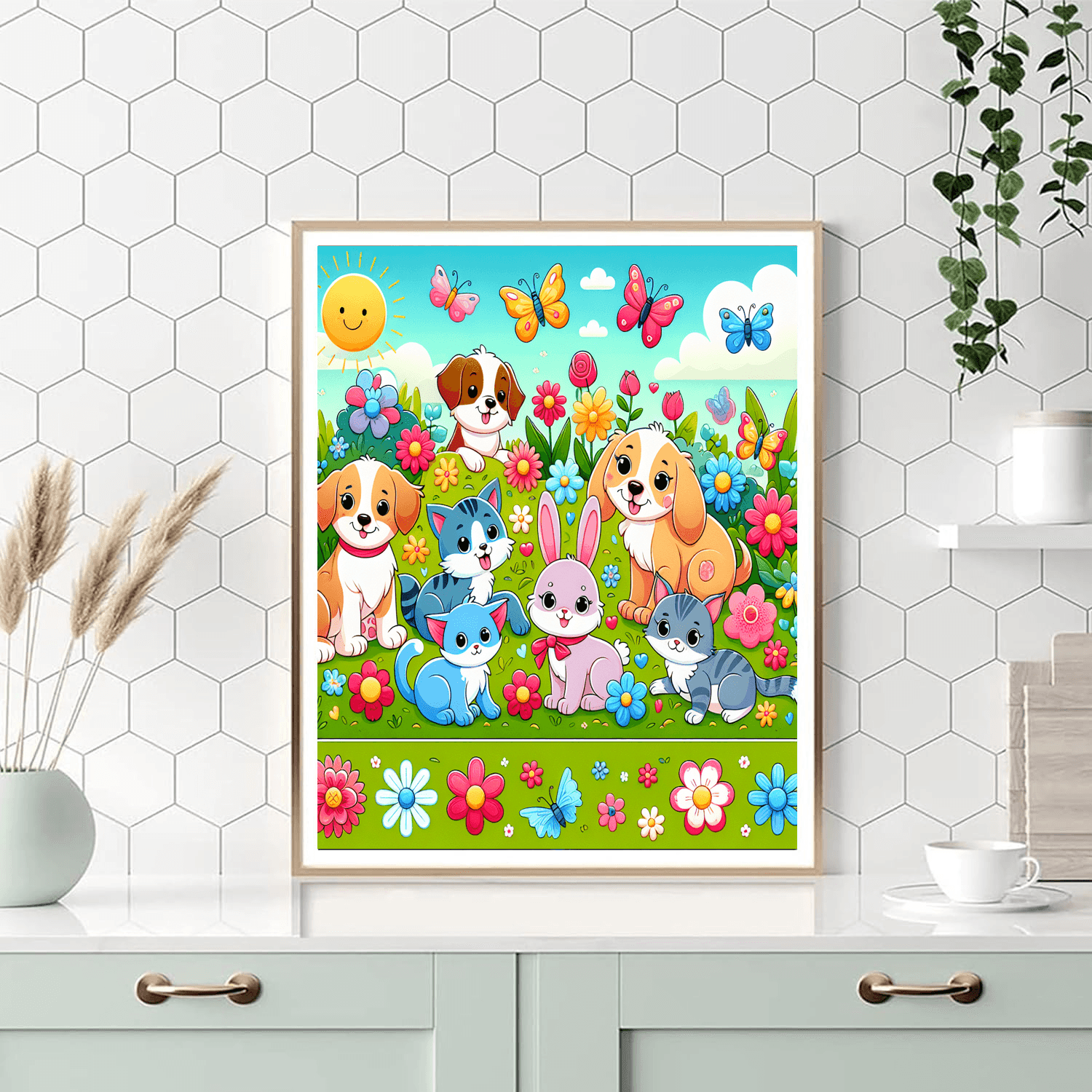 Cute Pets Paint By Numbers Art