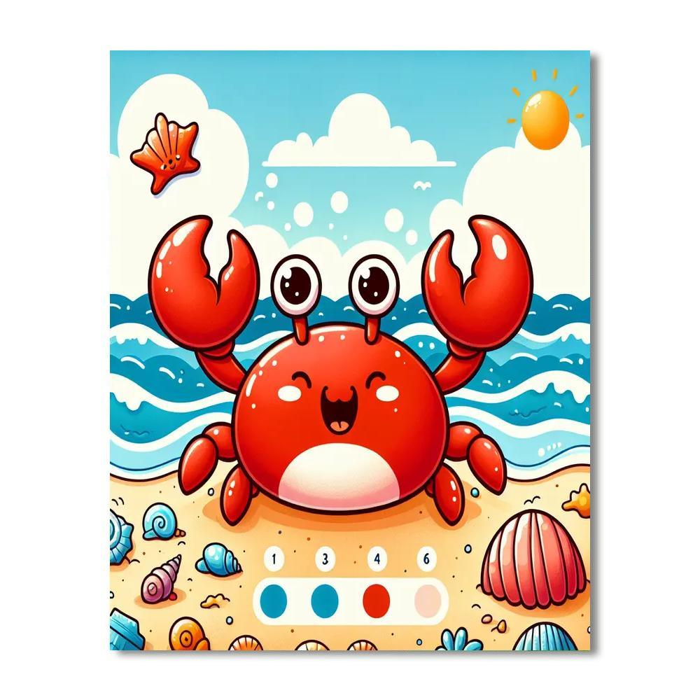 Whimsical Crab Paint By Numbers Kits