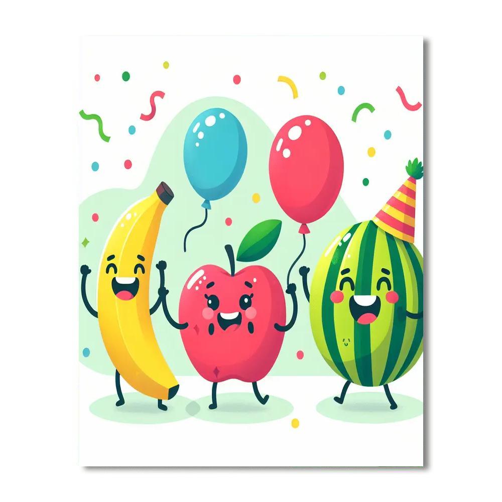 Funky Fruit Friends Numbered Painting Kits