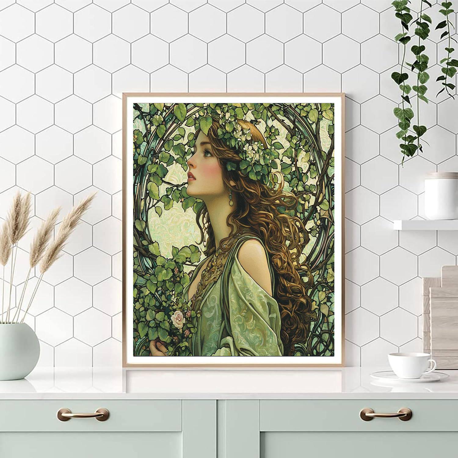 Alphonse Mucha Inspired Ornate Elements  Paint By Numbers Kits