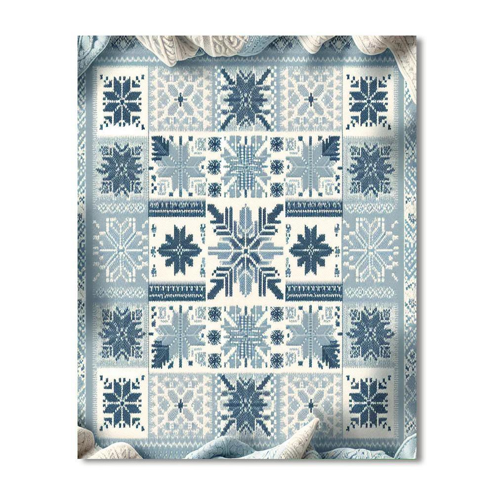 Nordic Winter Blanket Paint By Number