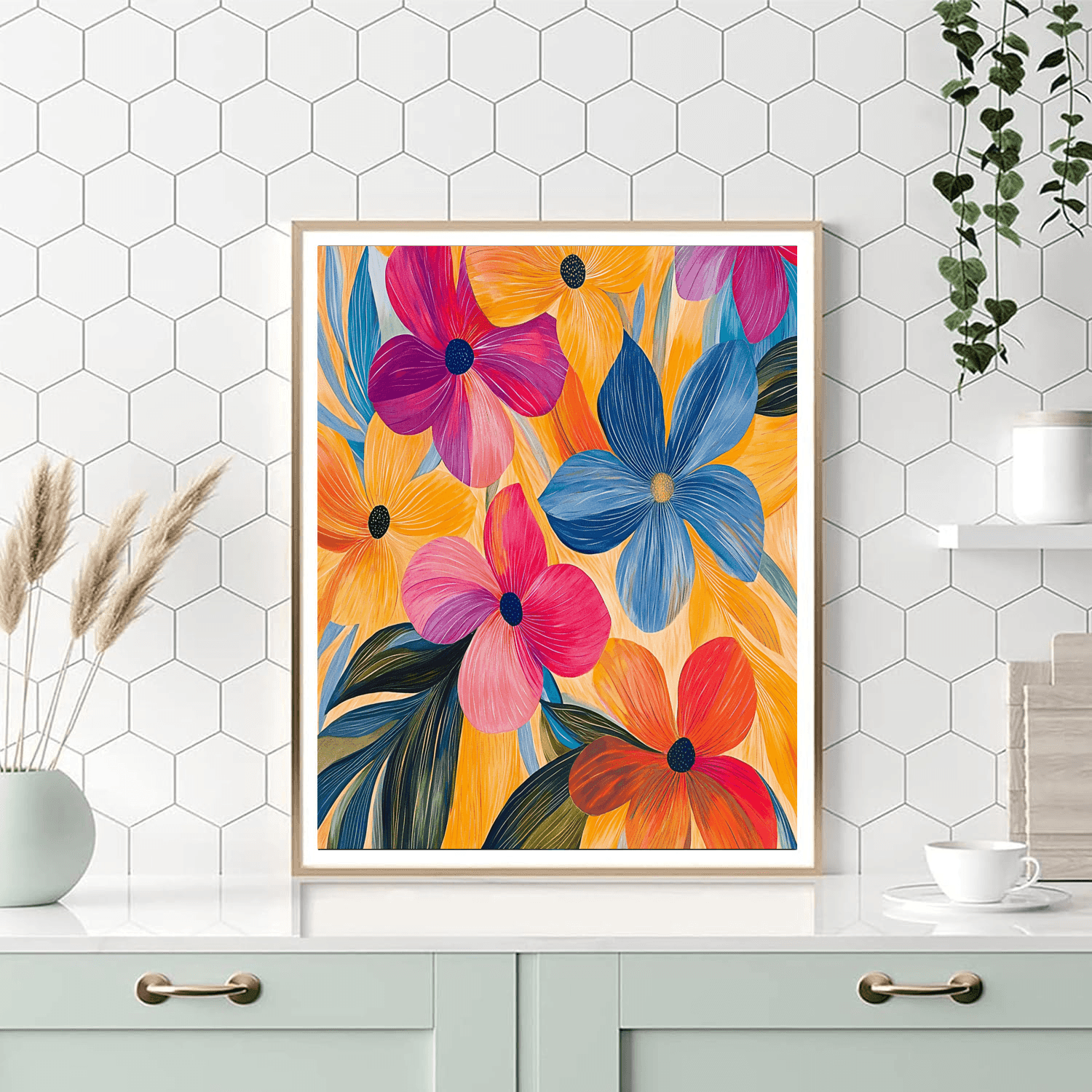 Henri Matisse Inspired Dancing Flowers In The Breeze  Paint By Numbers Kits