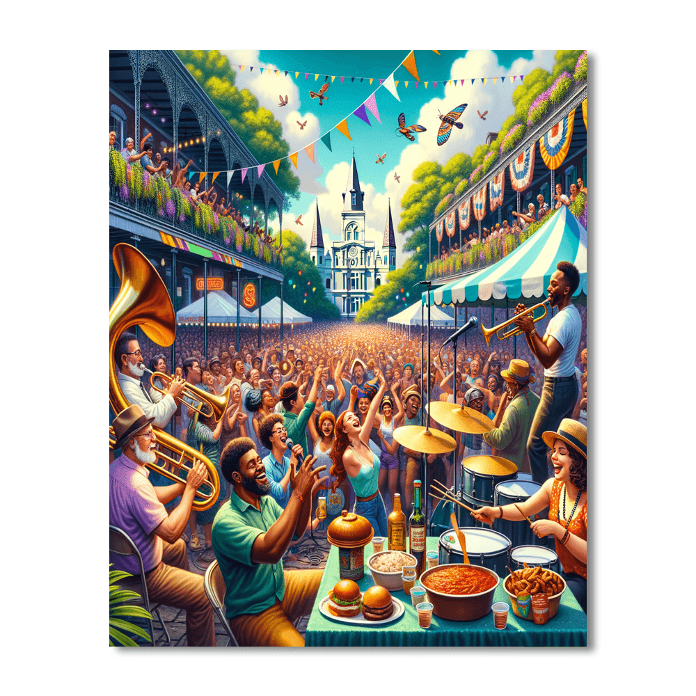 New Orleans Jazz & Heritage Festival - Usa Paint By Numbers Art