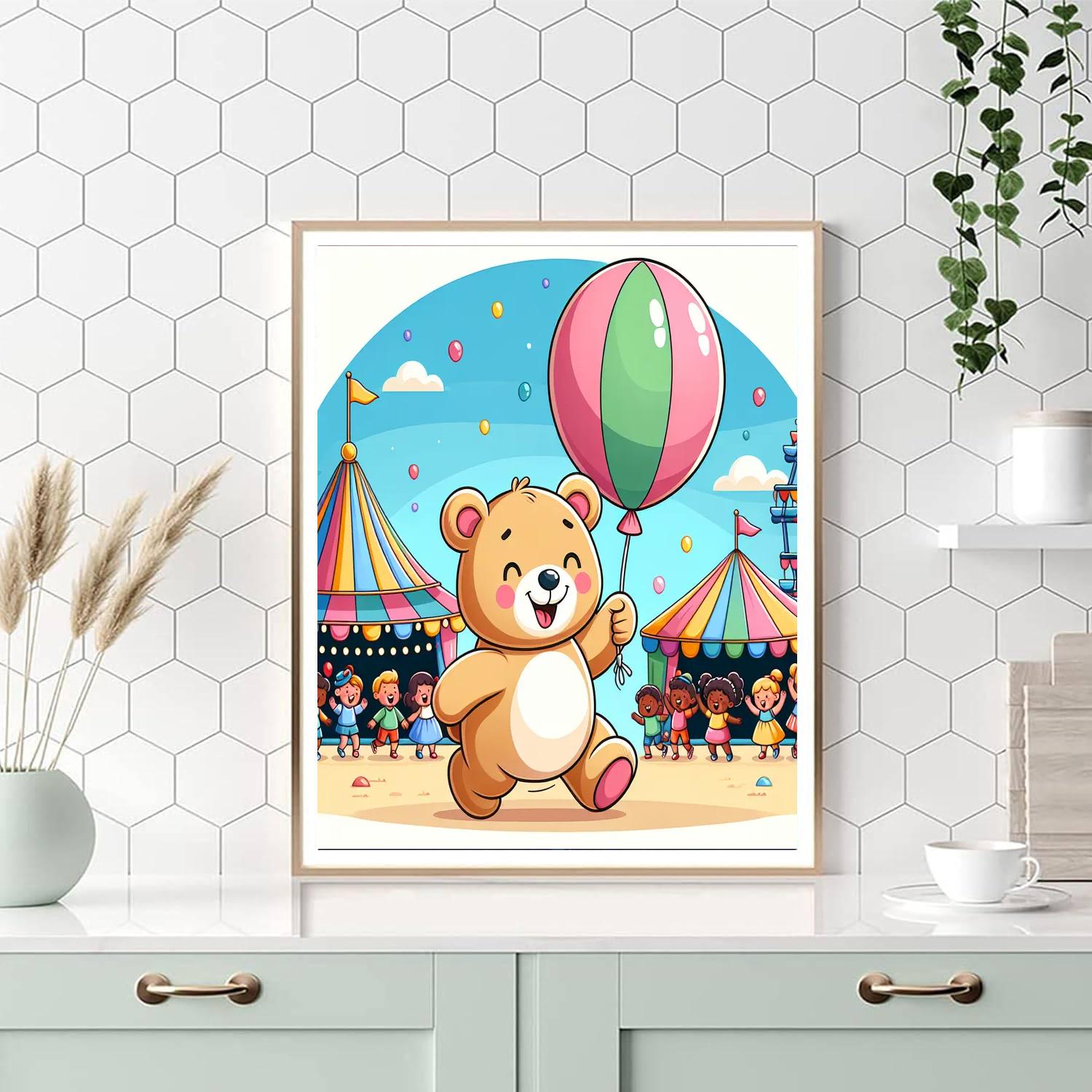 Cuddly Creatures Carnival DIY Paint By Numbers