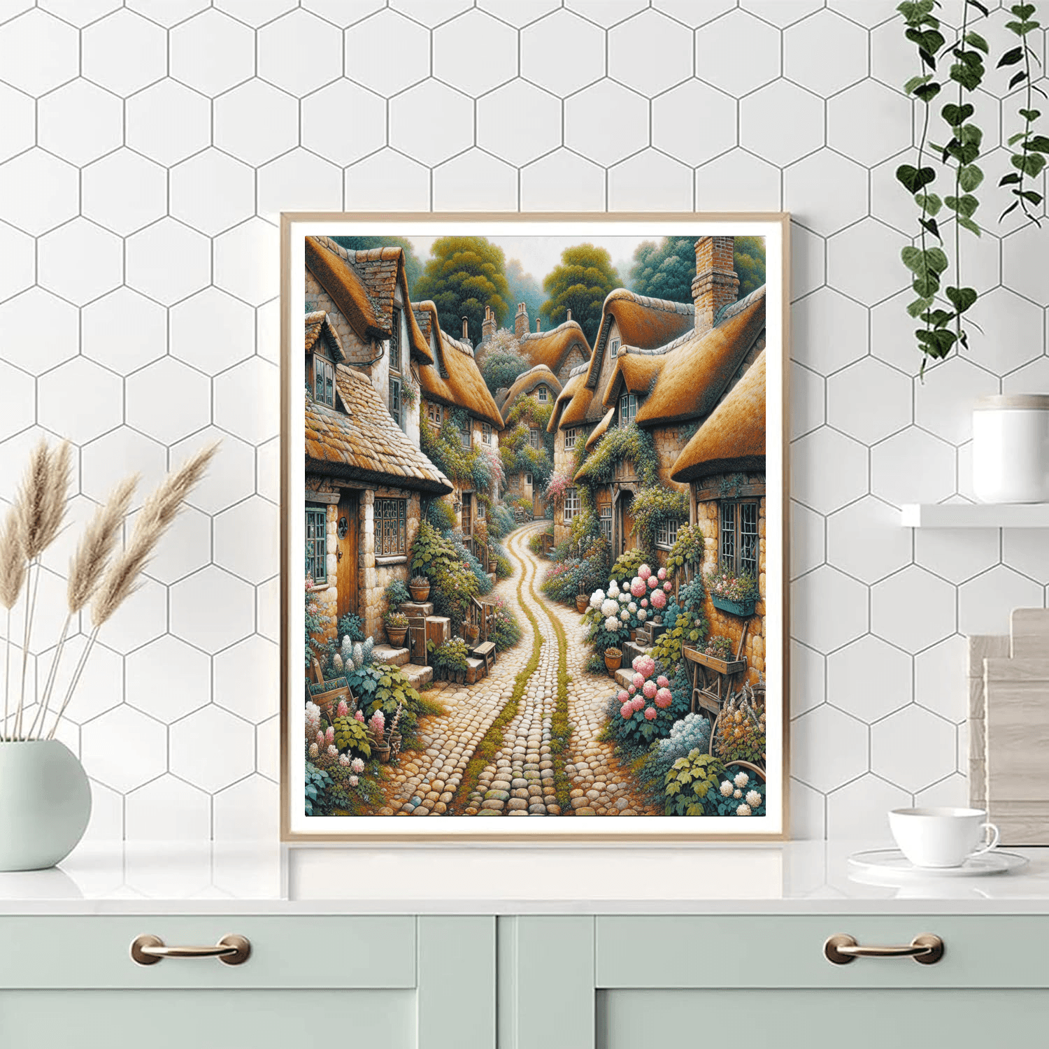 Charming Village Lane Paint By Number