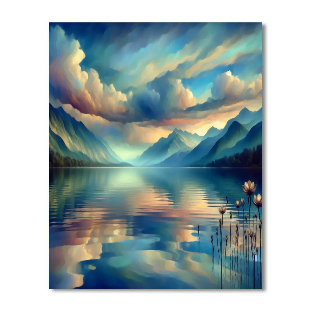 Sublime Lakeside View Paint By Numbers