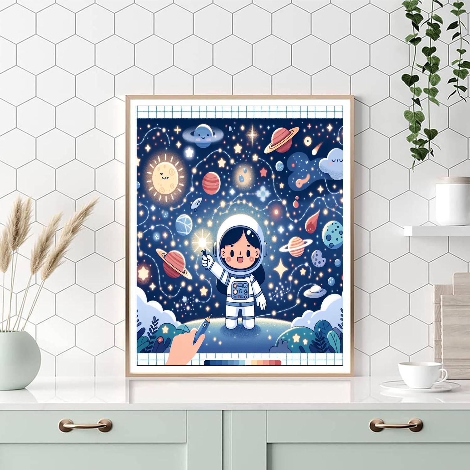 Galactic Space Mission Paint By Number