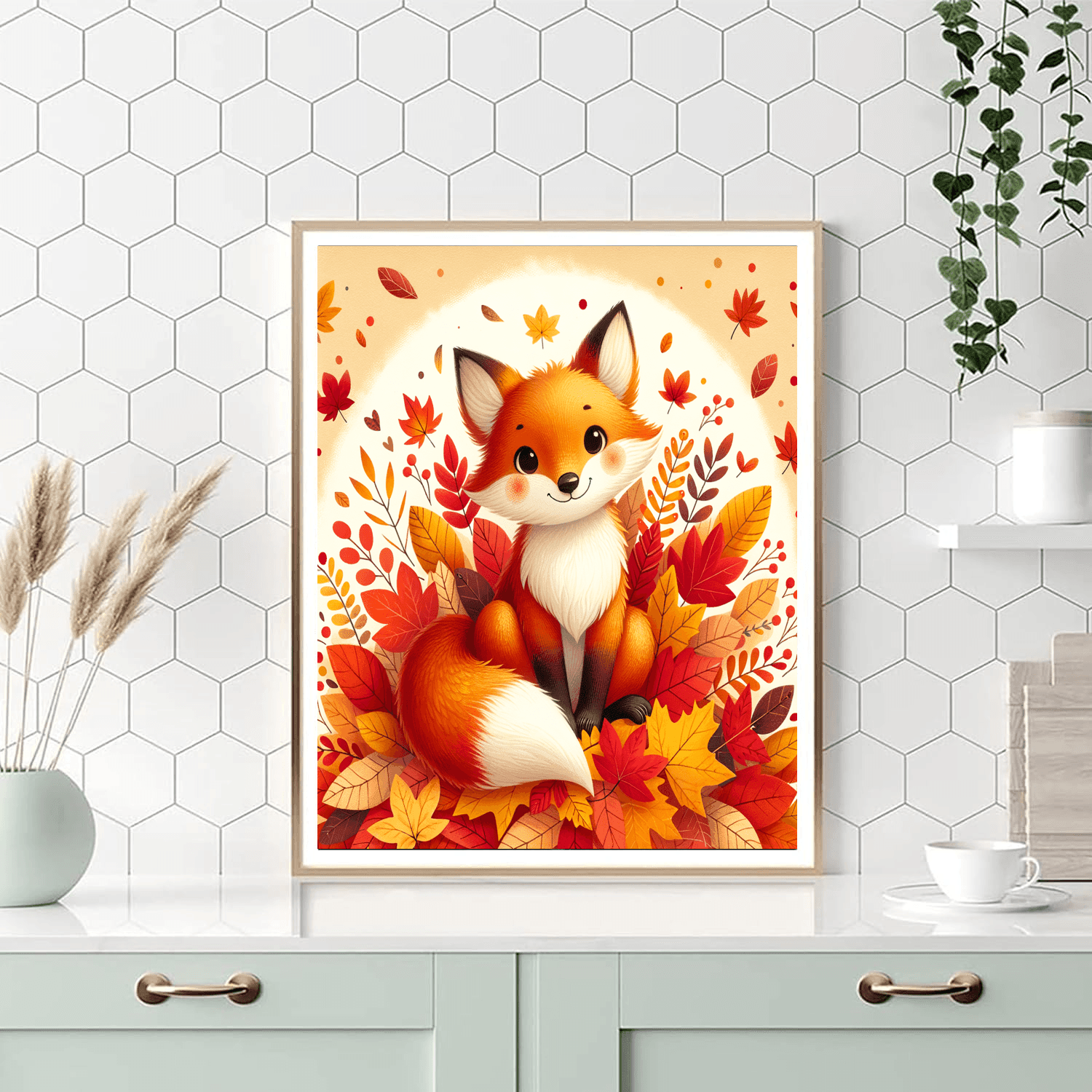 Whimsical Fox In Autumn DIY Paint By Numbers