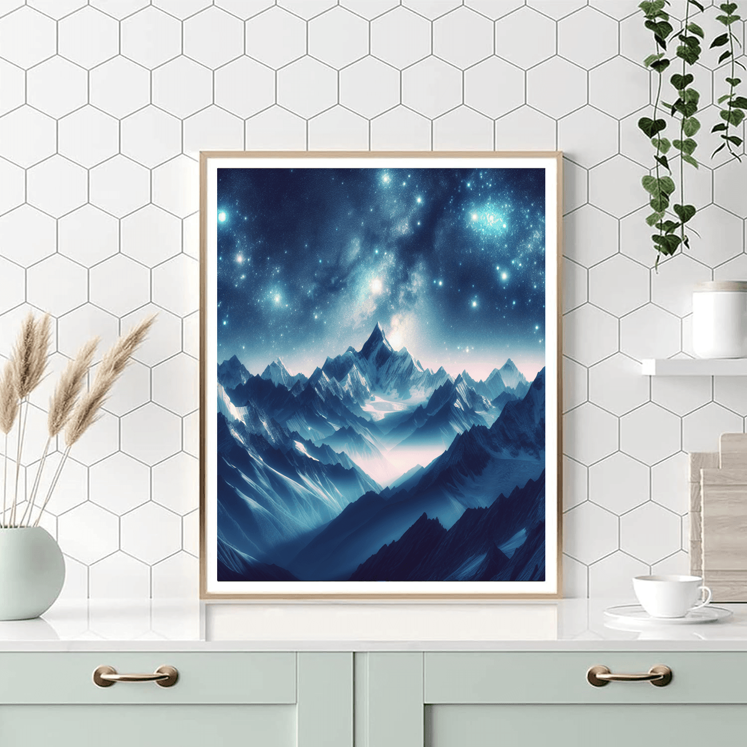 Celestial Mountain View Number Painting