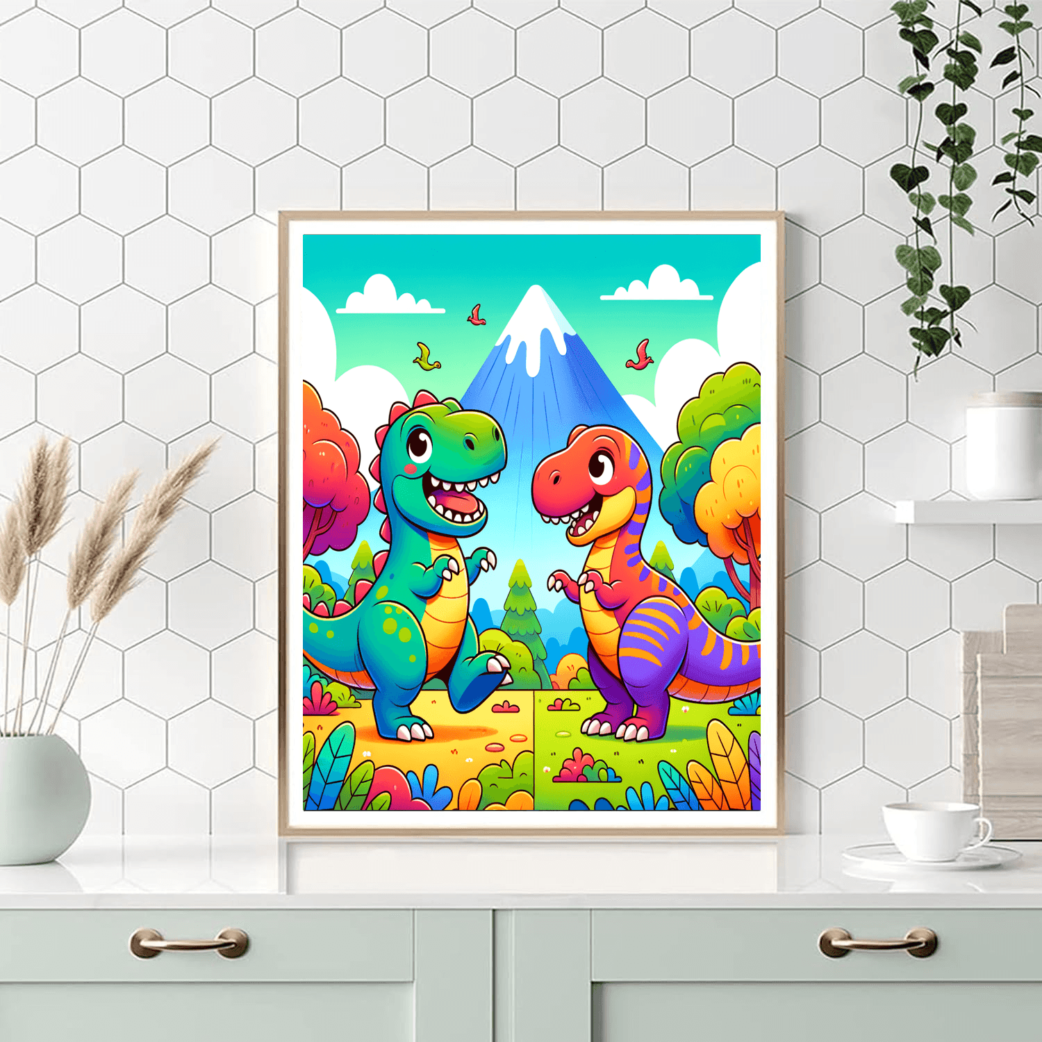 Wonderful World Of Dinosaurs DIY Paint By Numbers