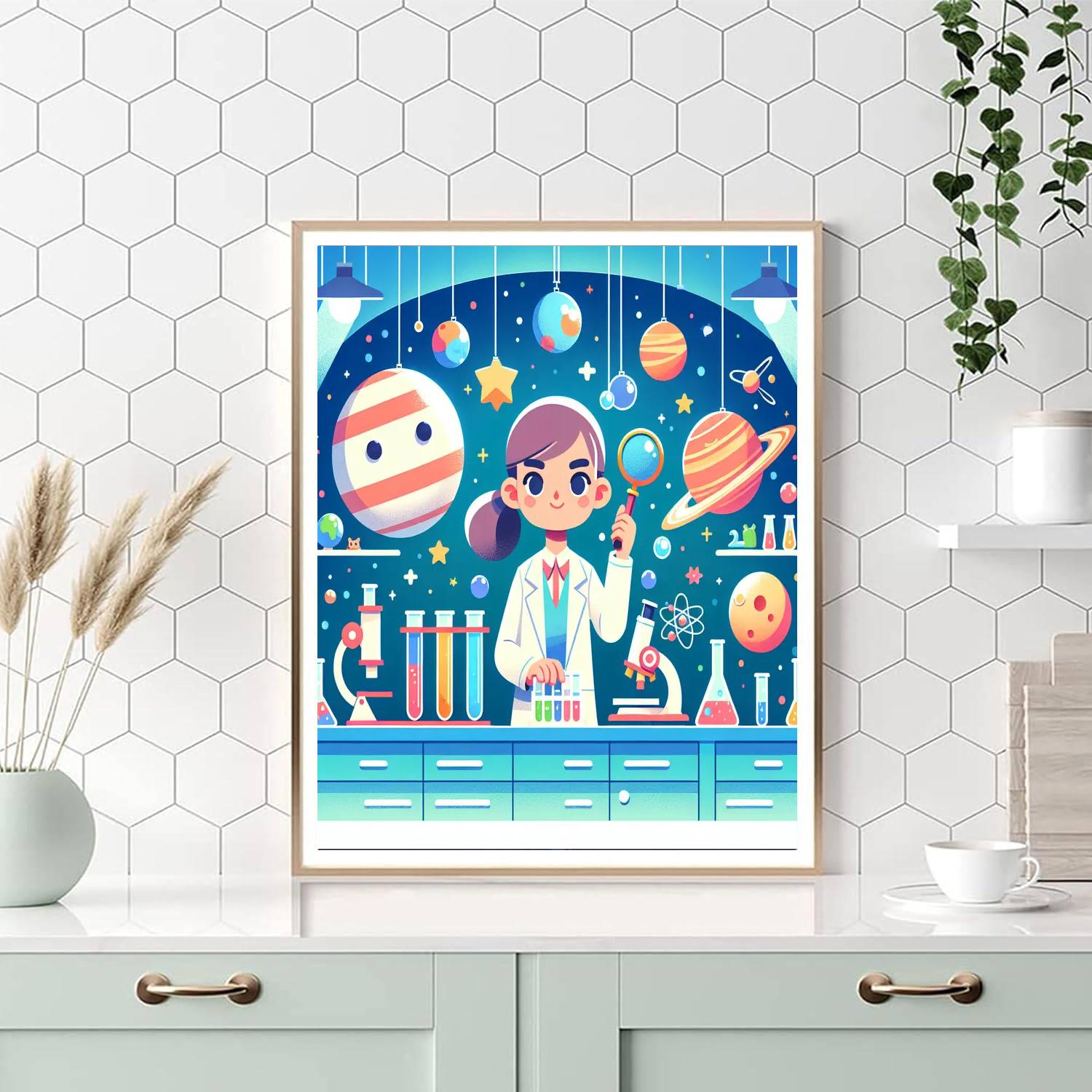 Space Scientist's Laboratory Paint By Numbers Kits