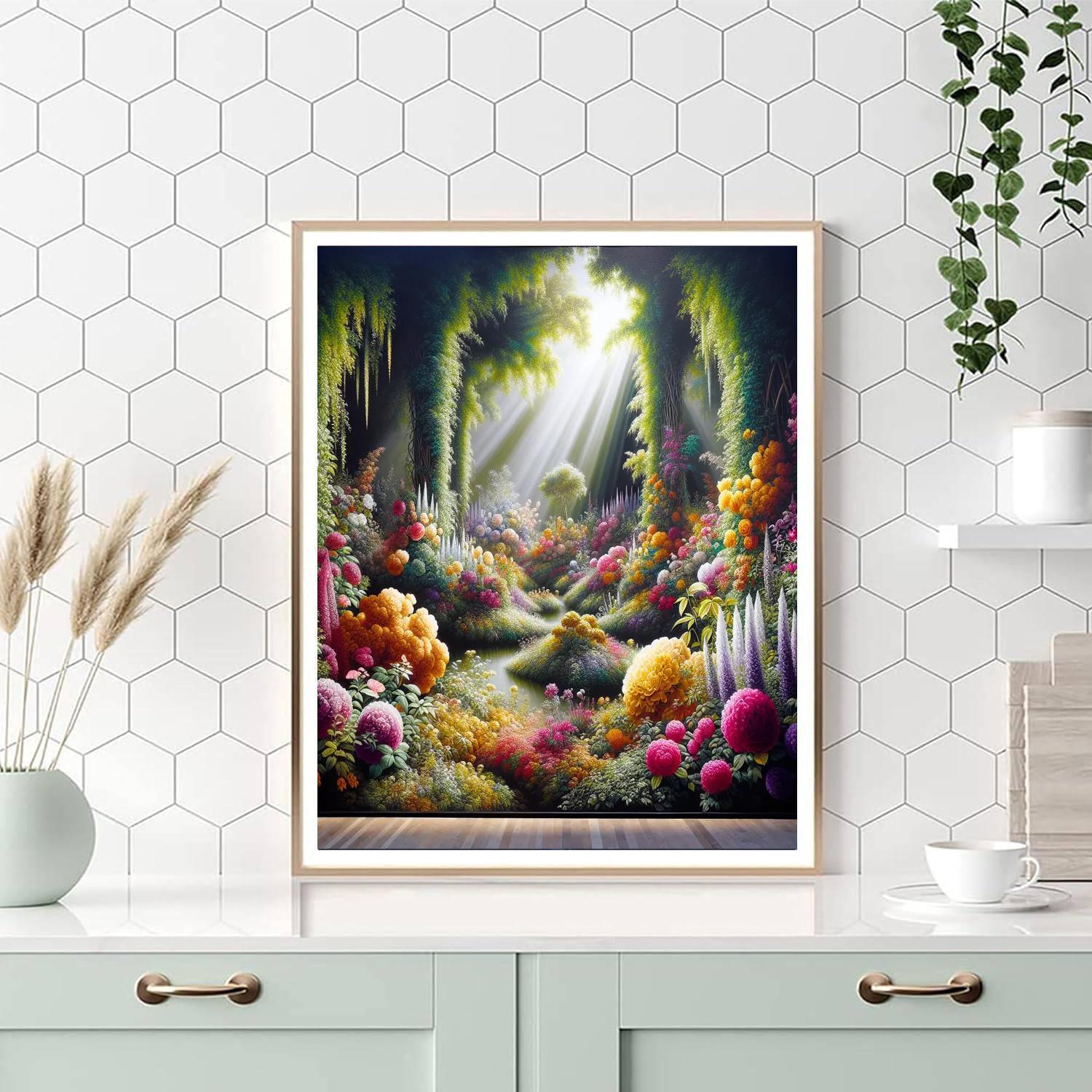 Botanical Garden Delight Paint By Numbers Art