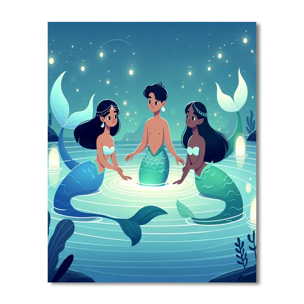 Enchanted Lagoon Legends Paint By Color