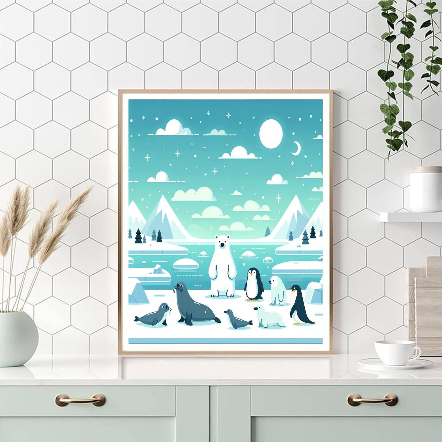 Chill On The Icy Plains Painting Number Kit