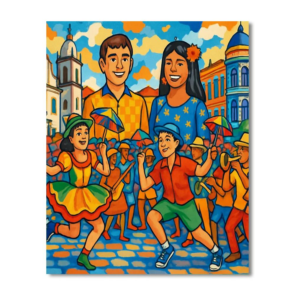 Carnaval De Recife E Olinda - Recife And Olinda DIY Paint By Numbers