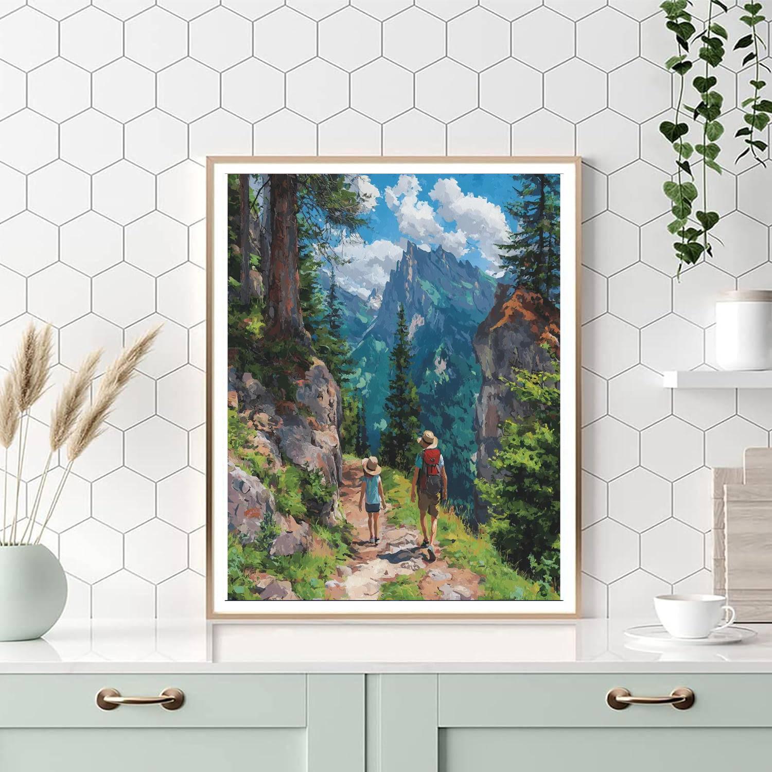 Hiking Adventures With Mom Painting Number Kit