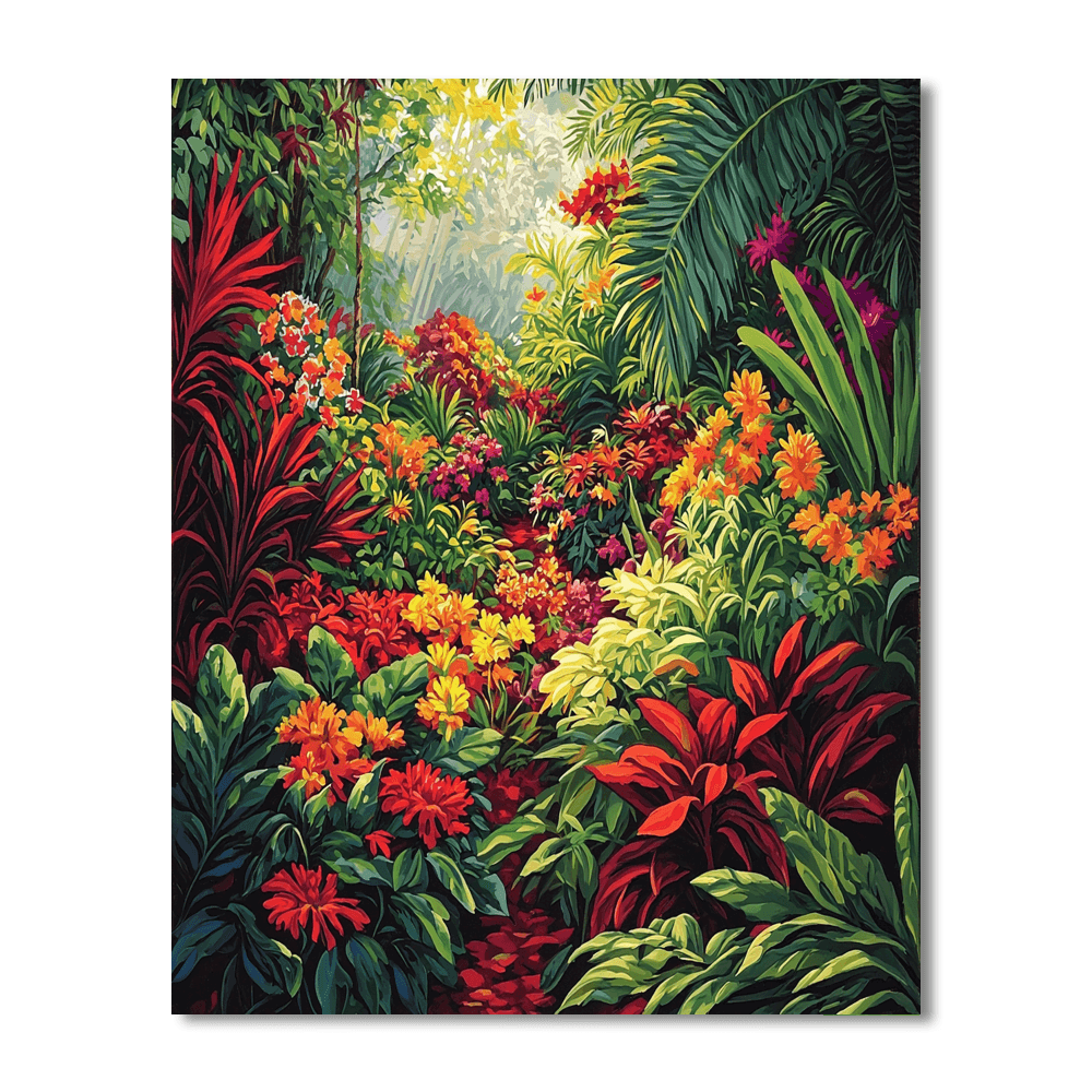 Frida Kahlo Inspired Vivid Gardens  Paint By Numbers Art