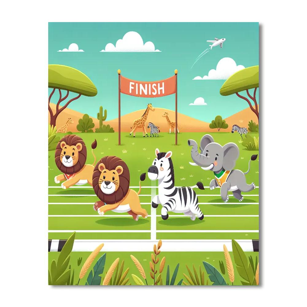 Safari Sports Spectacle Numbered Painting Kits