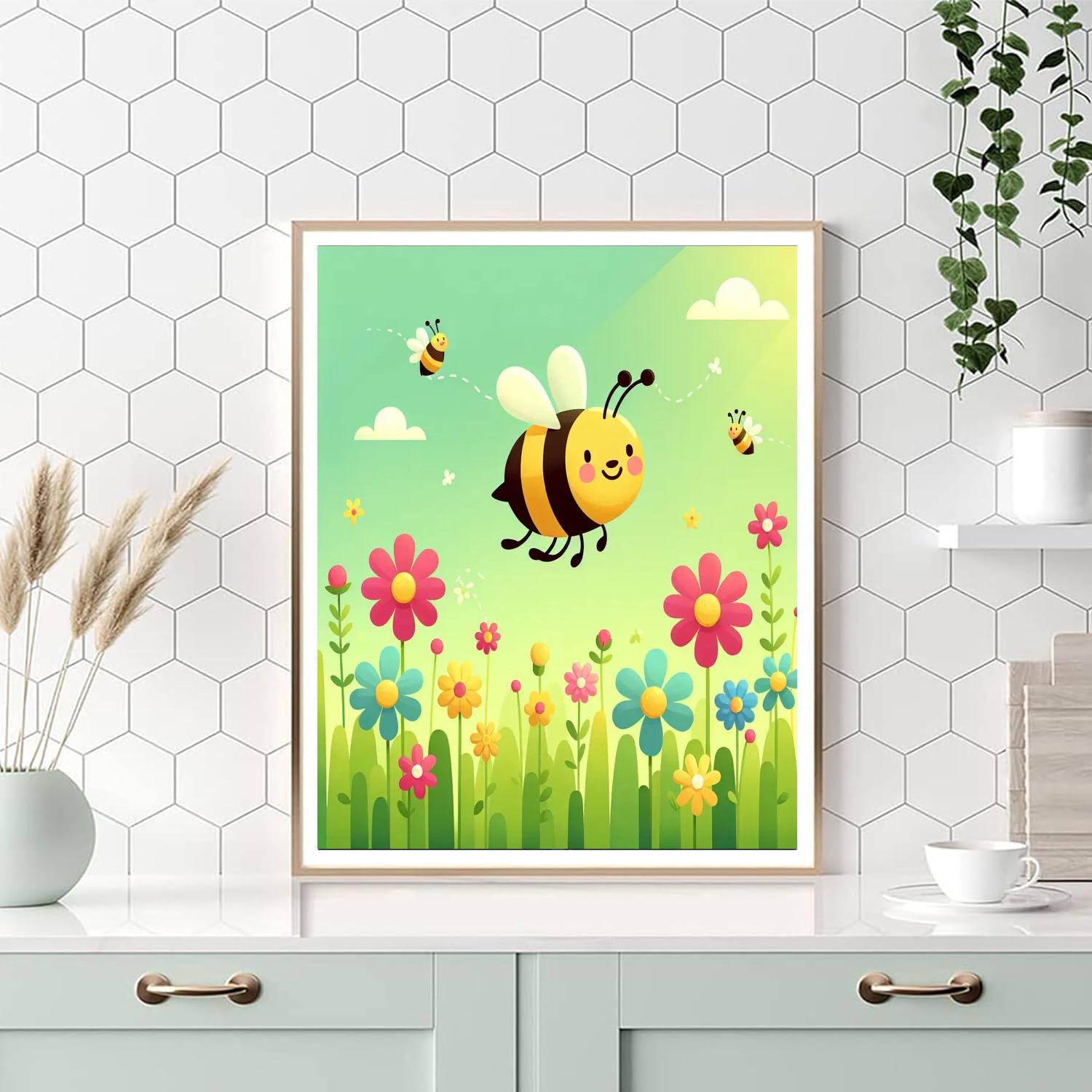 Happy Honeybee Numbered Painting Kits