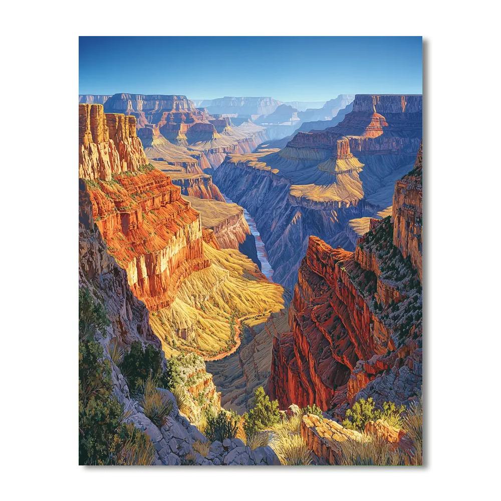 Grand Canyon National Park - Usa Numbered Painting Kits