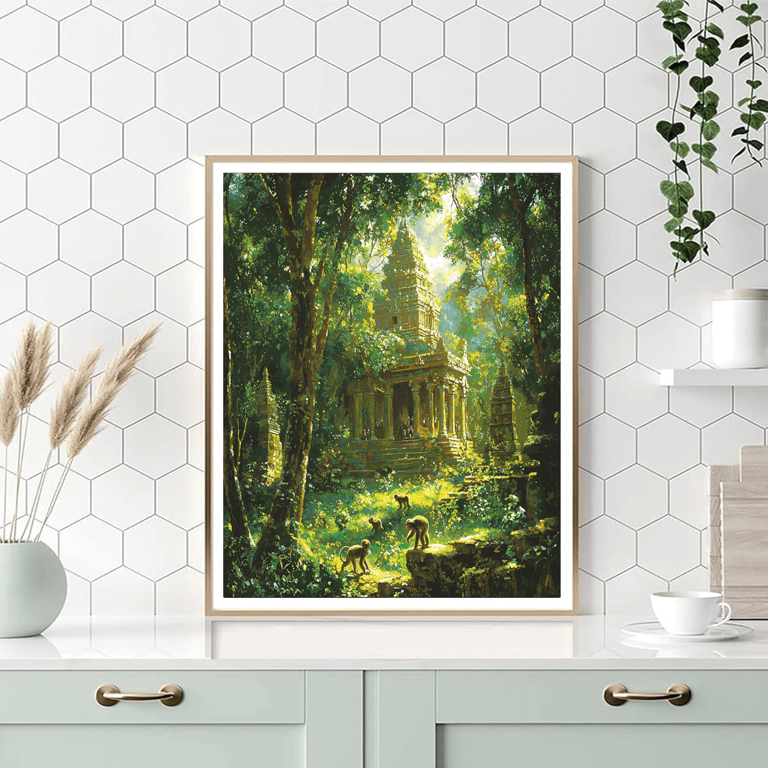 Ubud Monkey Forest - Indonesia DIY Paint By Numbers