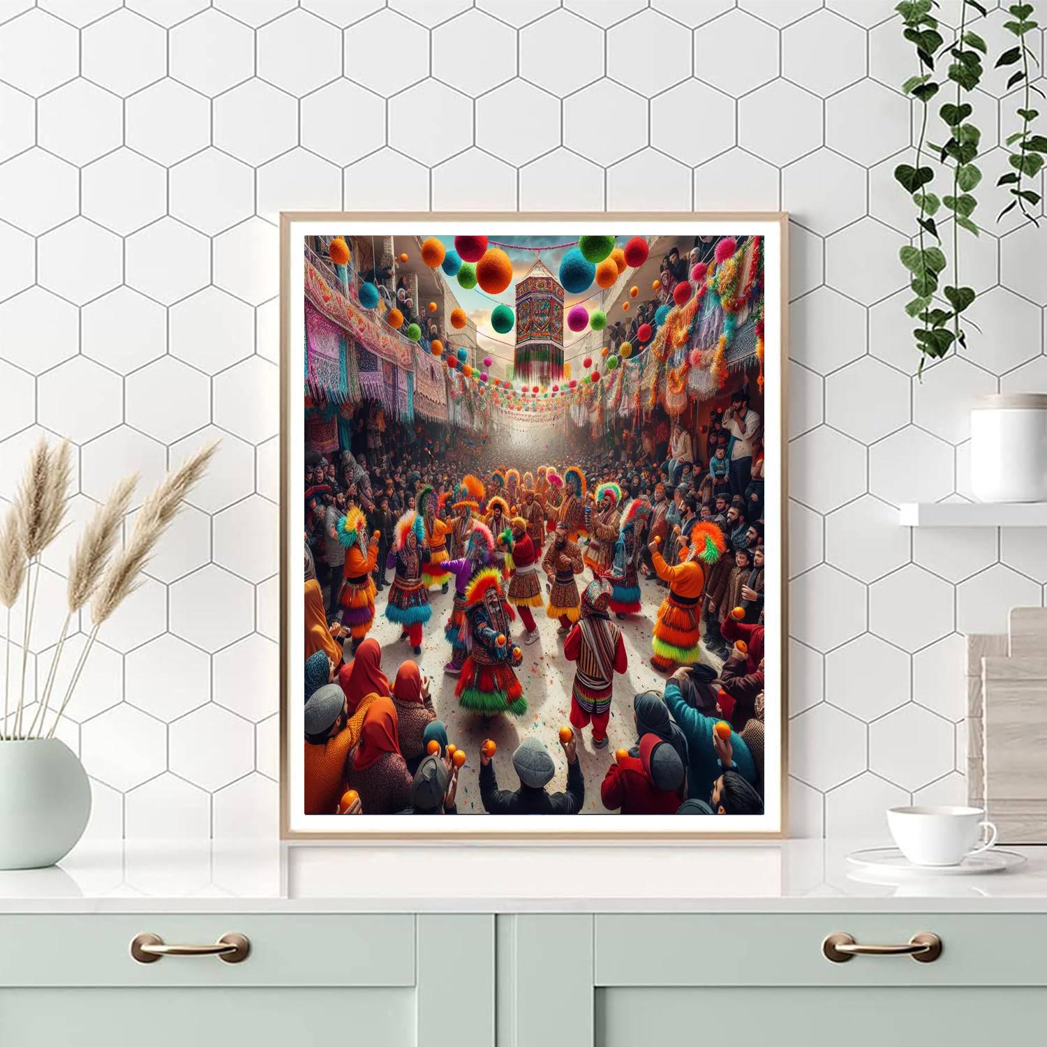 The Carnival Of Binche Paint By Numbers Art