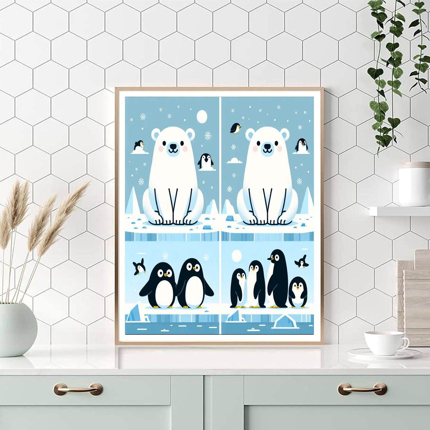 Arctic Polar Pals Numbered Painting Kits
