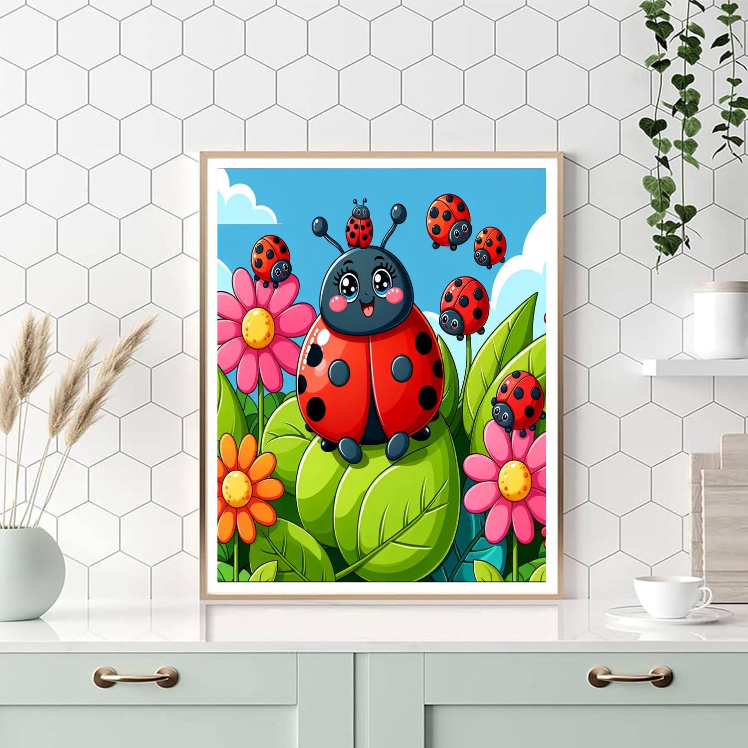 Charming Ladybugs Painting By Numbers Kit