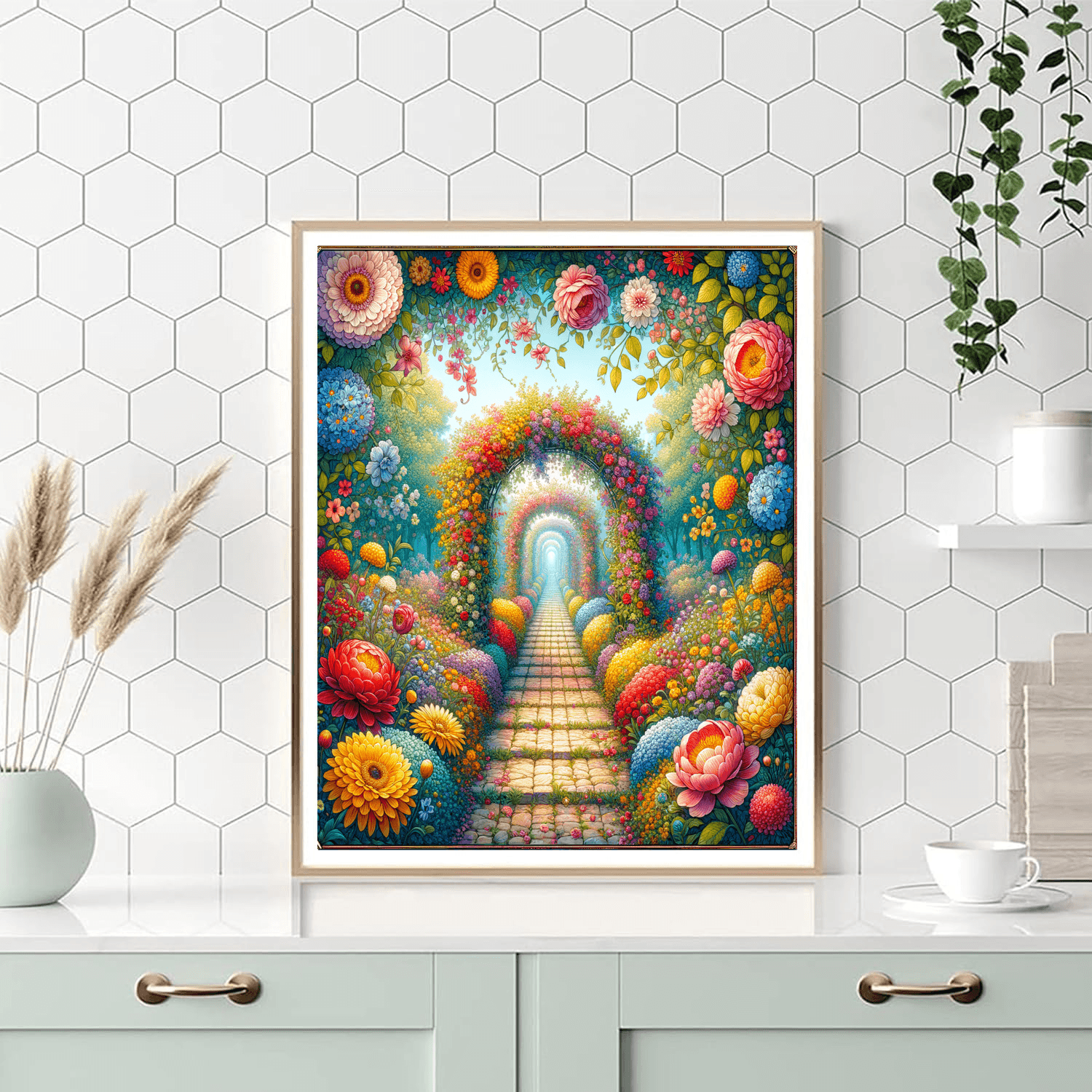 Magical Garden Pathway DIY Paint By Numbers