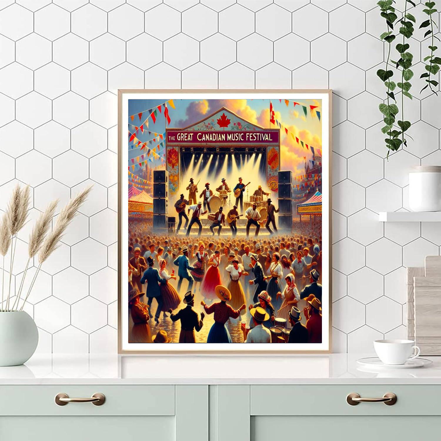 The Great Canadian Music Festival - Canada Paint By Color