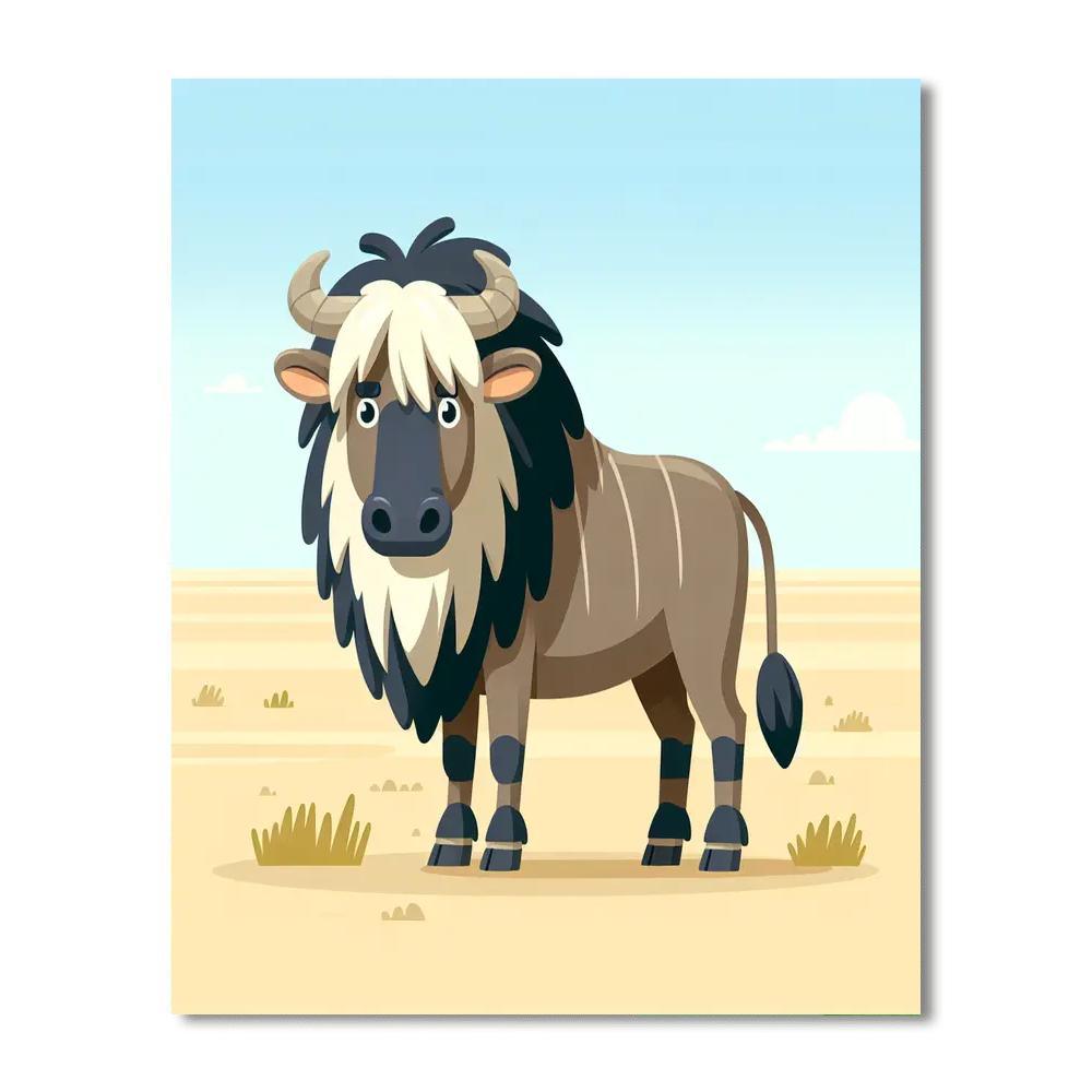 Gregarious Gnu Painting By Numbers Kit