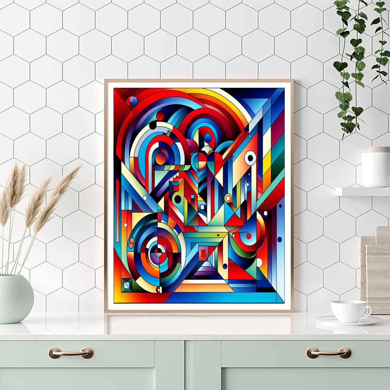 Harmony Of Shapes And Colors Paint By Numbers