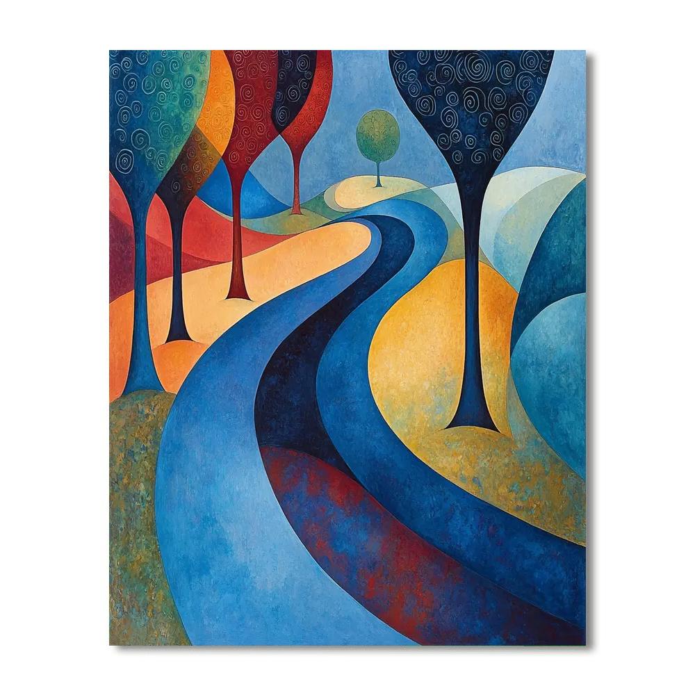 Paul Klee Inspired Echoes Of Dreamland  Numbered Painting Kits