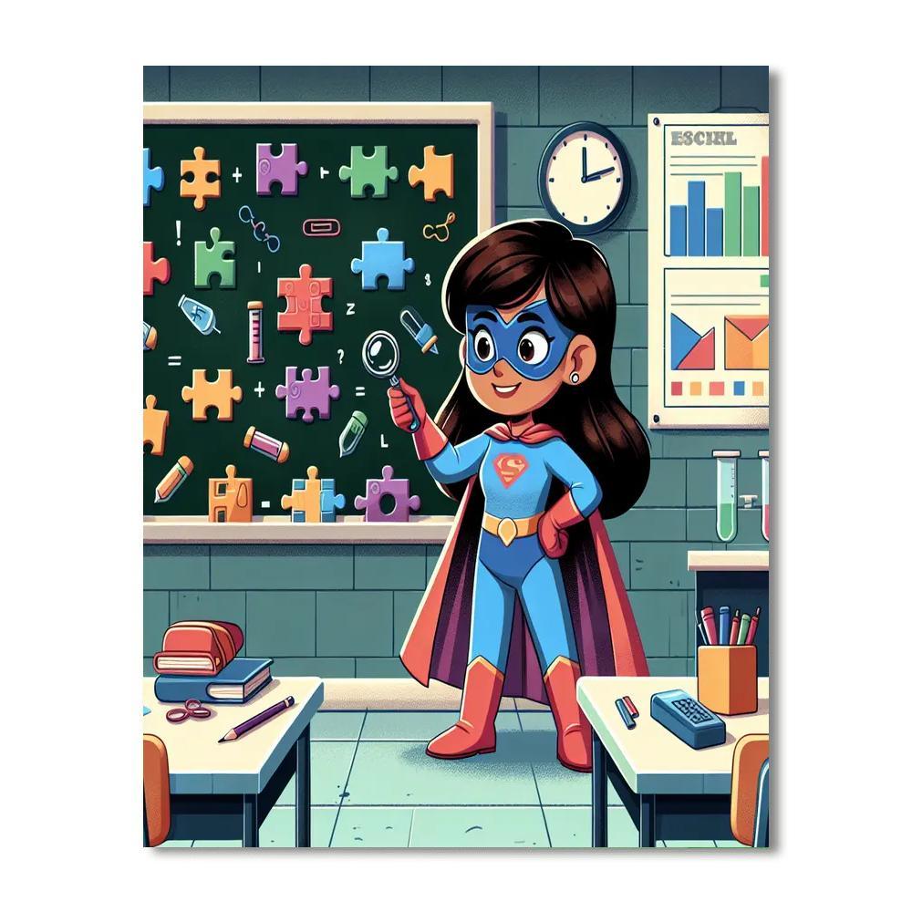 Superhero School Adventure Paint By Numbers Kits