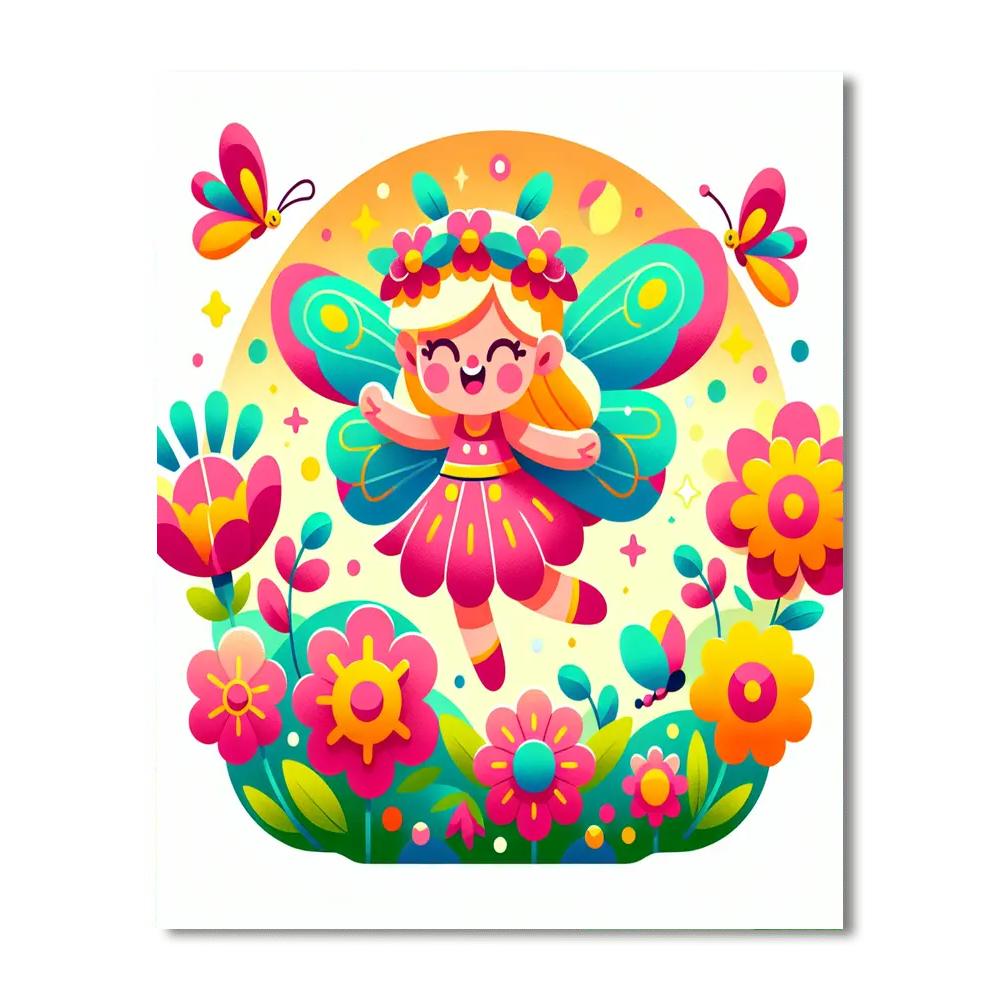 Dancing Flower Fairy Numbered Painting Kits