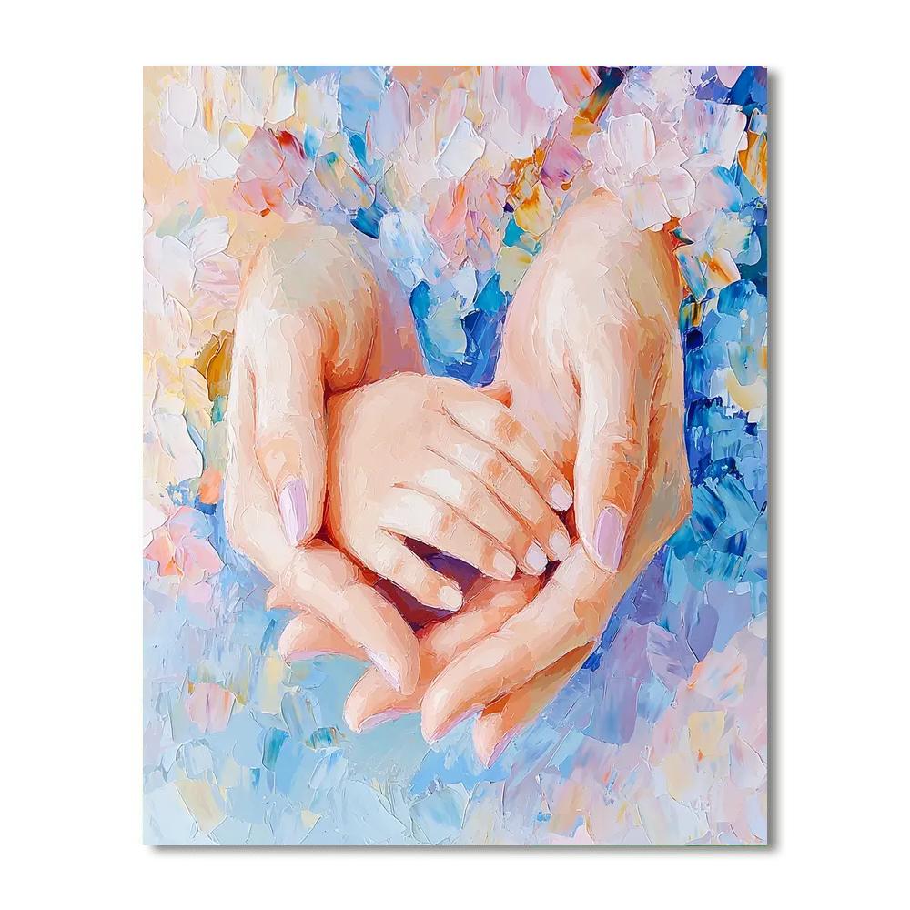 Mom's Caring Hands Painting By Numbers Kit