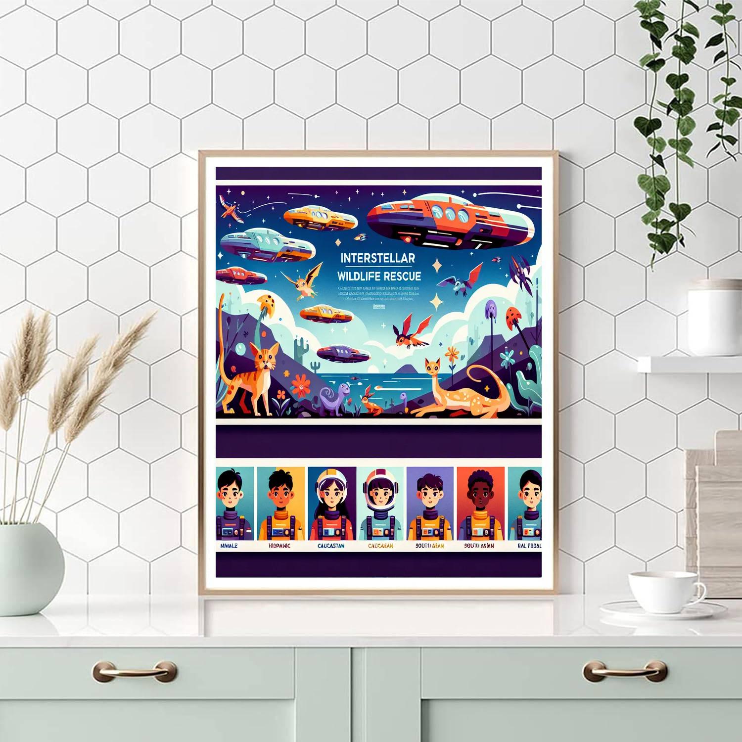 Interstellar Wildlife Rescue DIY Paint By Numbers