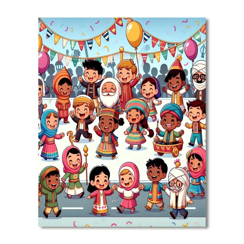 Happy Holiday Parade Paint By Numbers Kits