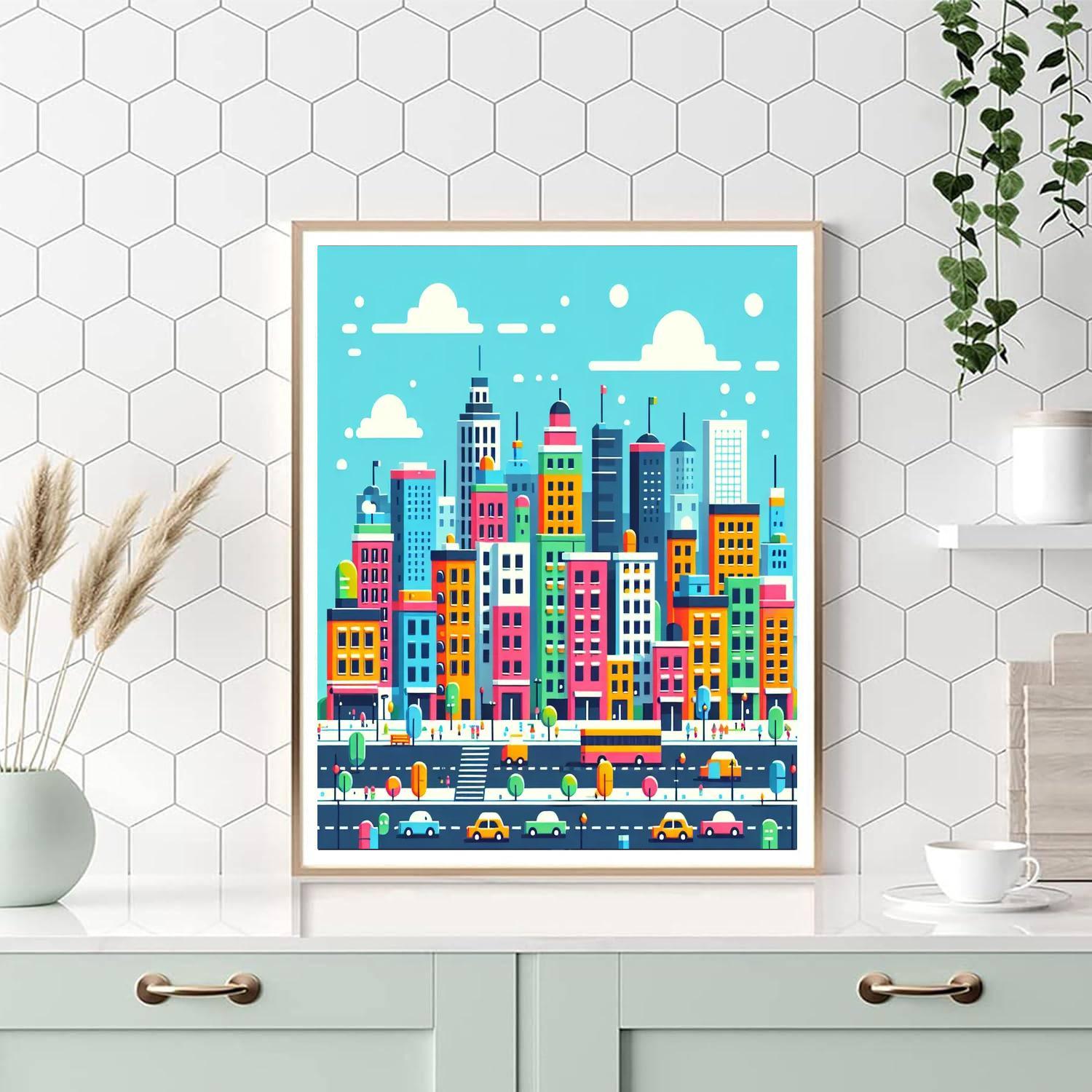 City Life Excursion Paint By Numbers Art