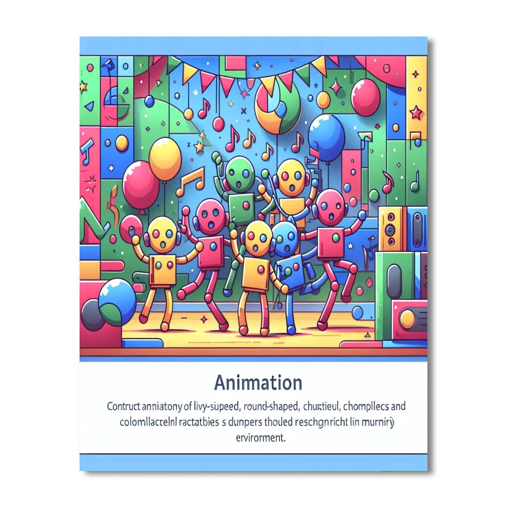 Robot Party Paint By Numbers Art