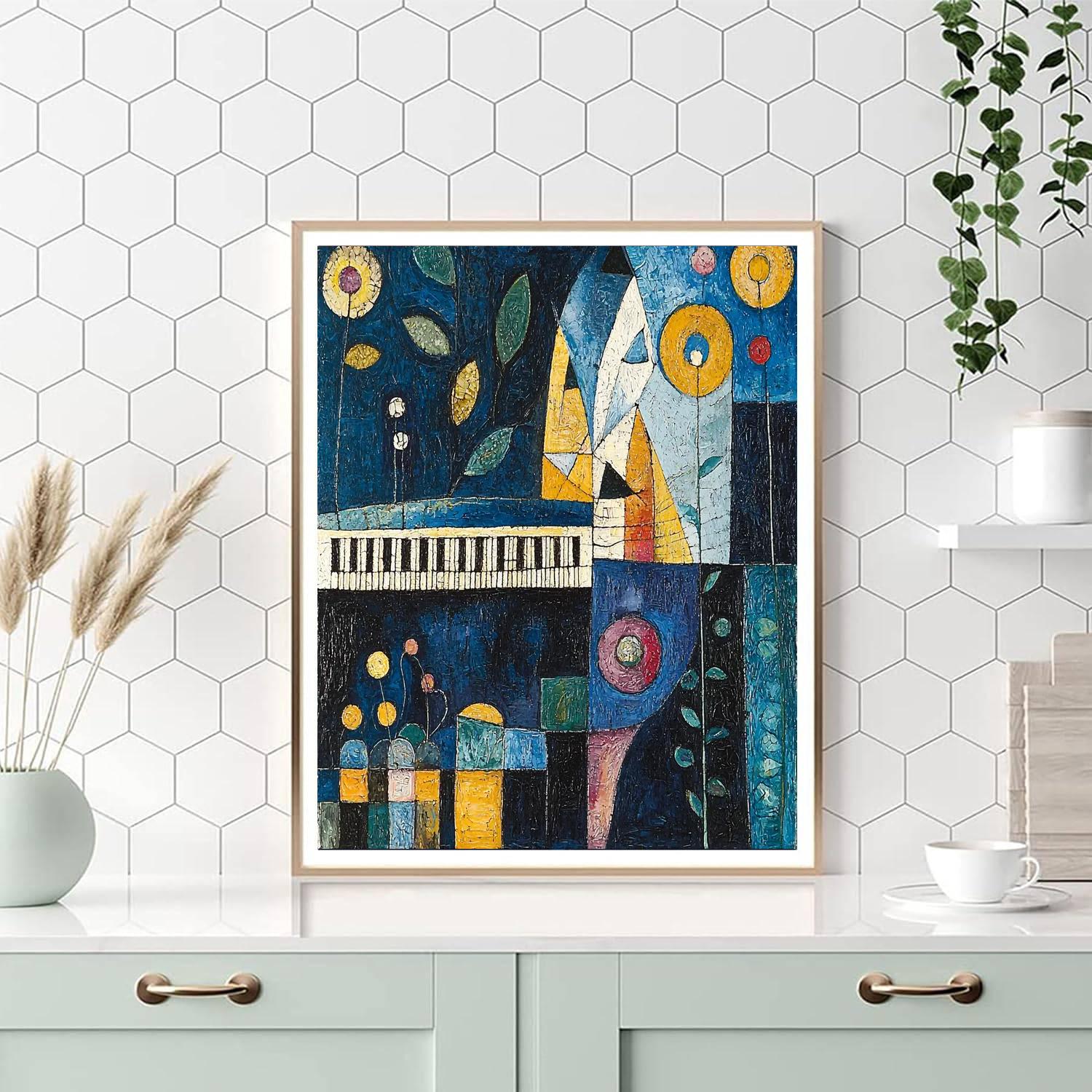 Paul Klee Inspired Symphony Of Colorscape  Numbered Painting Kits