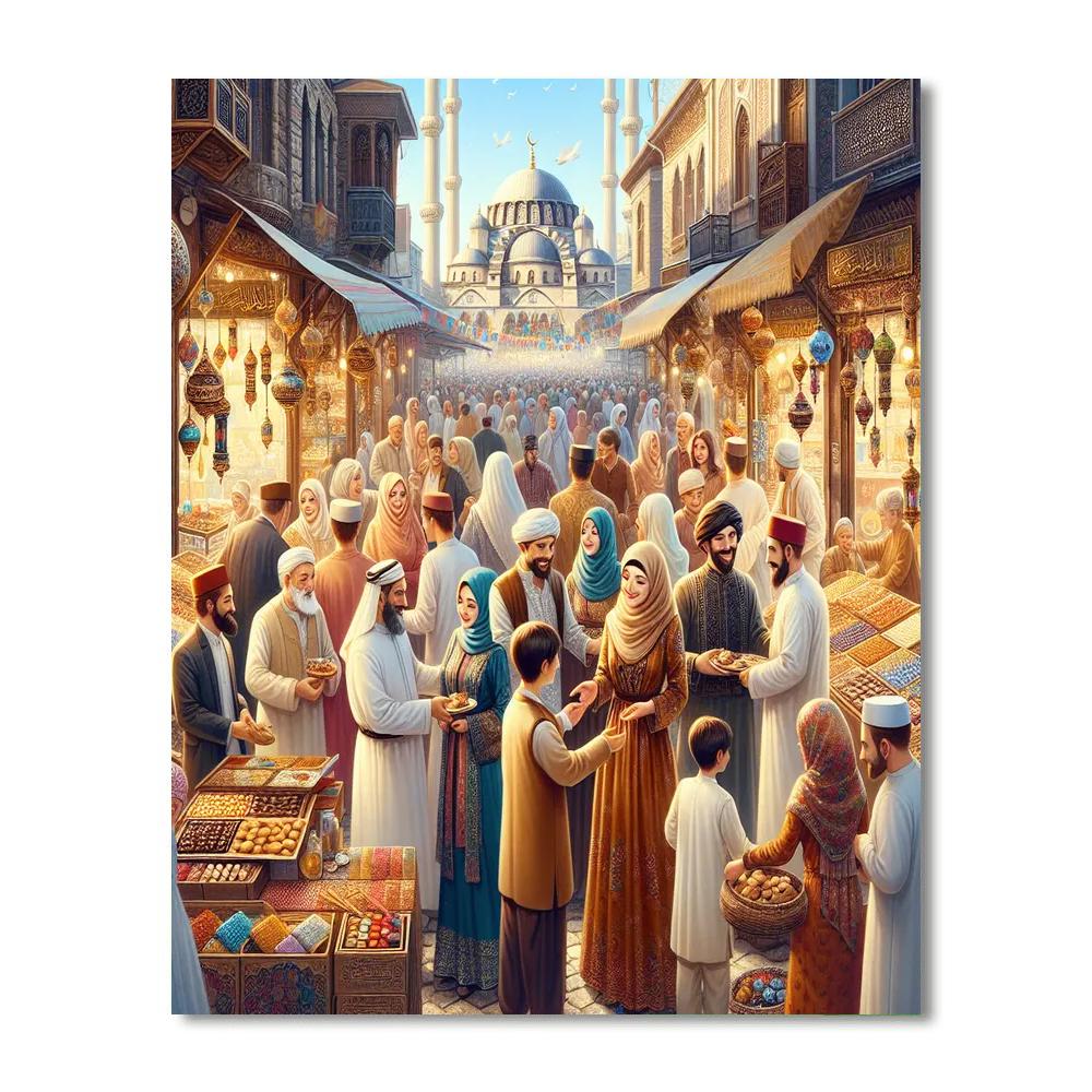 Eid Al-fitr Festival - Turkey DIY Paint By Numbers