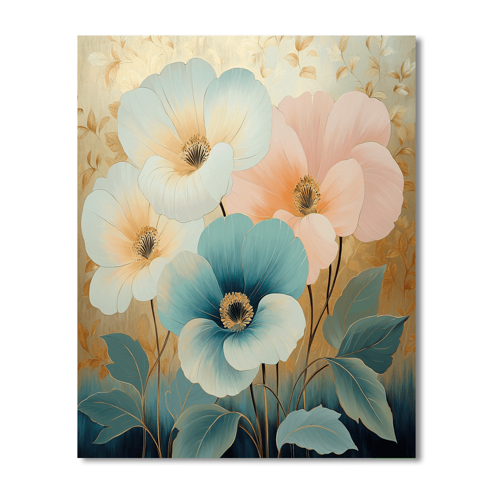 Klimt Inspired Timeless Floral Essence  Painting By Numbers Kit
