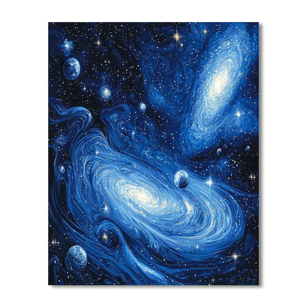 Michelangelo Inspired Timeless Cosmos  Paint By Number