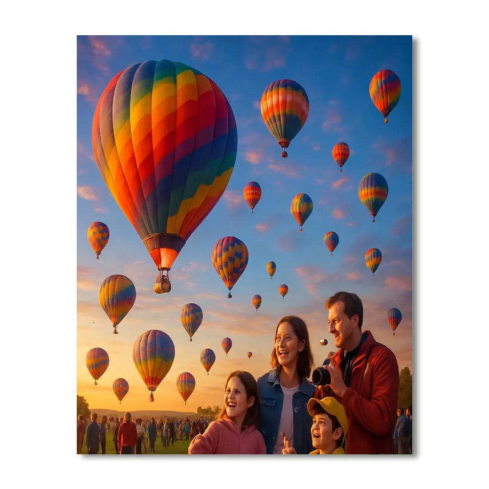 The Balloon Fiesta - United States DIY Paint By Numbers