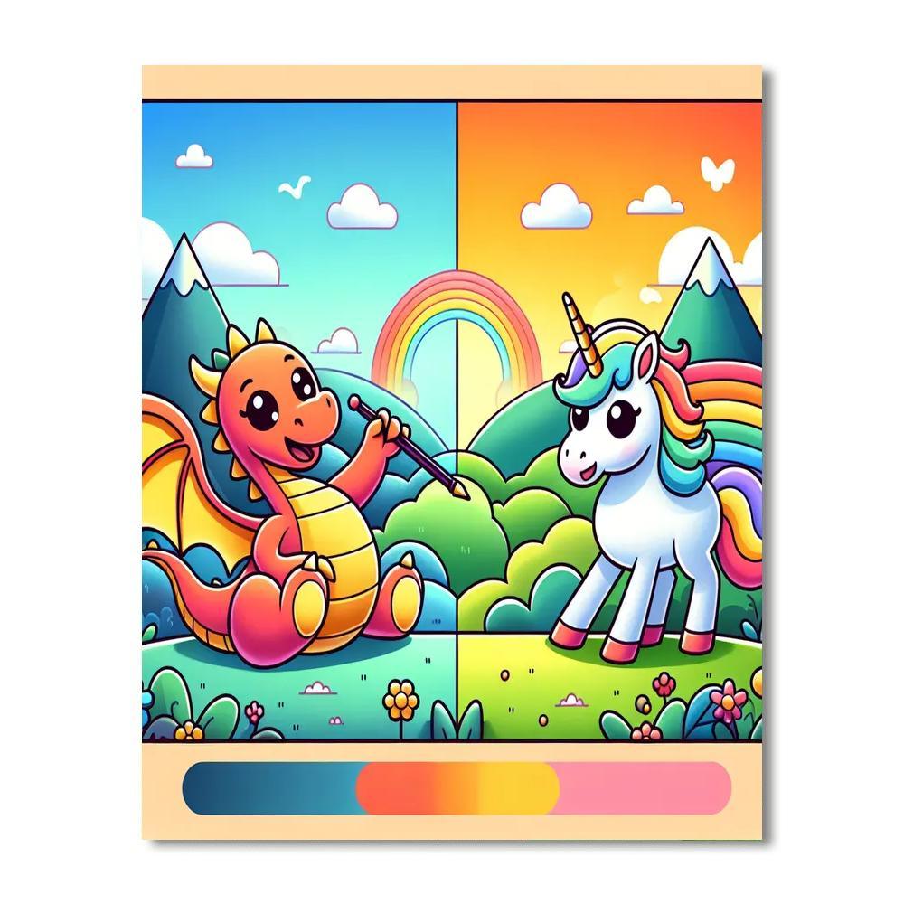 Mythical Creatures Fantasy Paint By Numbers Kits