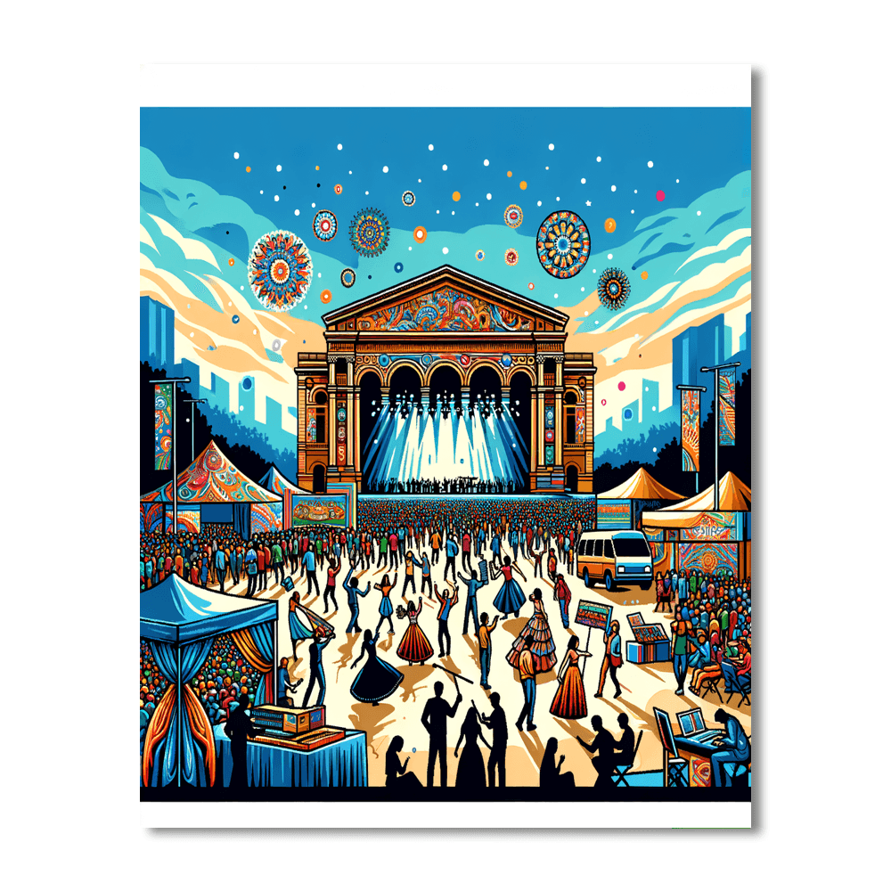 Sydney Festival - Australia Number Painting